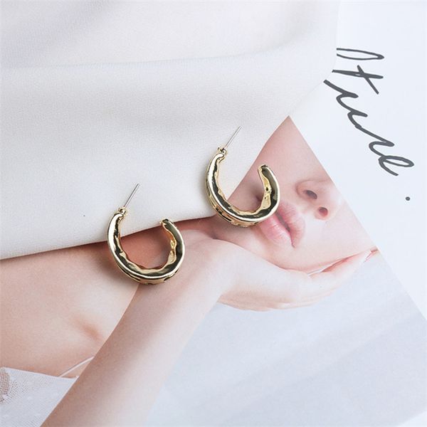 wtltc statement open wide hoop earrings for women minimalist geometric earrings hoops chucky irregular big erarrings brincos, Golden
wtltc statement open wide hoop earrings for women minimalist geometric earrings hoops chucky irregular big erarrings brincos, Golden
