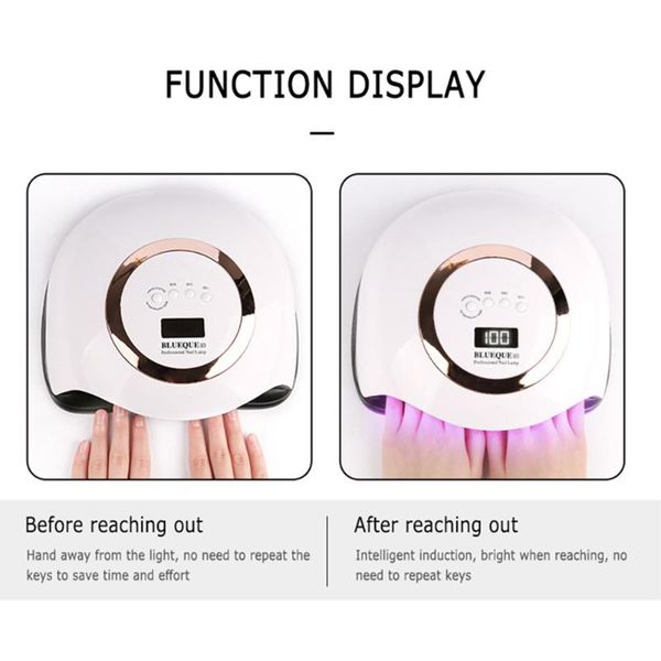 168w светодиодного смарт ногтей портативных ногти сушилки uv sunlight отверждение все гель лак безвредного fast dry machine
168w светодиодного смарт ногтей портативных ногти сушилки uv sunlight отверждение все гель лак безвредного fast dry machine