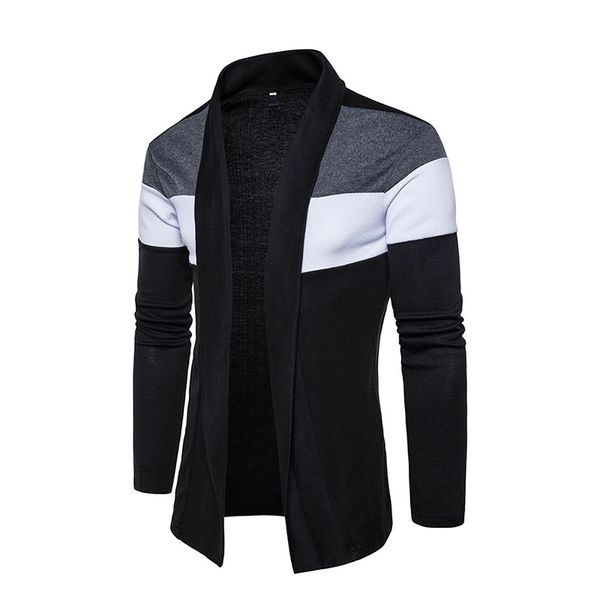 slim fit long mens cardigans casual hit color knitted cardigan sweater shawl collar cardigan men pull 2019 fashion autumn y, White;black
slim fit long mens cardigans casual hit color knitted cardigan sweater shawl collar cardigan men pull 2019 fashion autumn y, White;black