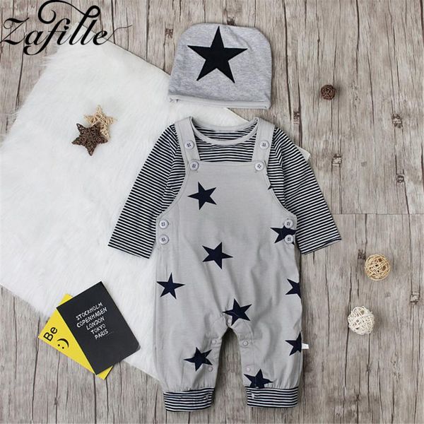 zafille baby boy clothes set 3pcs long sleeve stripe star printed overalls+hat outfit for boys toddler kids clothes boy suit, White
zafille baby boy clothes set 3pcs long sleeve stripe star printed overalls+hat outfit for boys toddler kids clothes boy suit, White