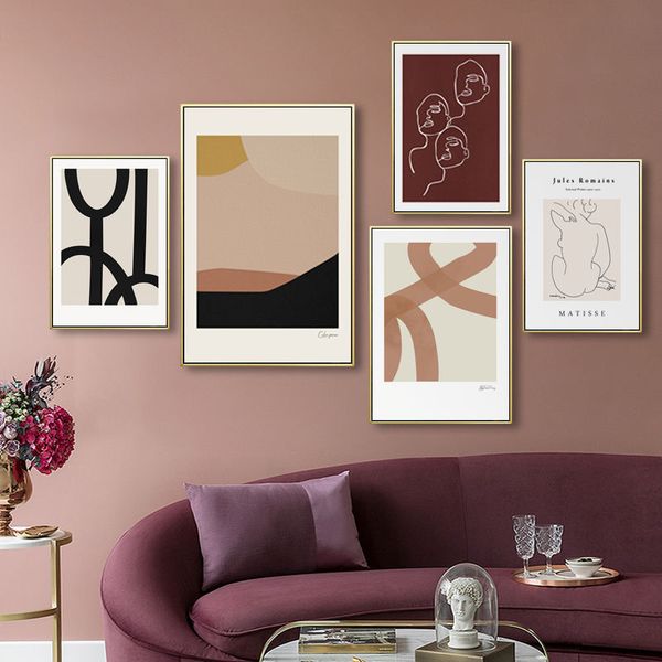 abstract art decorative painting lines combination sofa background wall nordic style matisse living room hanging painting retro
abstract art decorative painting lines combination sofa background wall nordic style matisse living room hanging painting retro