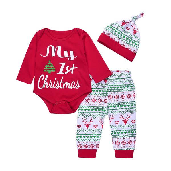 my first christmas 3pcs cute baby boys girls xmas red romper long sleeve pants legging hat outfit clothes sets sale, White
my first christmas 3pcs cute baby boys girls xmas red romper long sleeve pants legging hat outfit clothes sets sale, White