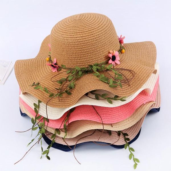 summer trend straw hat wave flowers beach hat ladies summer big brim hats seaside holiday vacation rattan straw cap 6 colors, Blue;gray
summer trend straw hat wave flowers beach hat ladies summer big brim hats seaside holiday vacation rattan straw cap 6 colors, Blue;gray