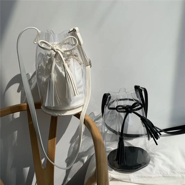 hanfeng chic fringed transparent bow bucket bag inclined bag single shoulder ins beach jelly
hanfeng chic fringed transparent bow bucket bag inclined bag single shoulder ins beach jelly