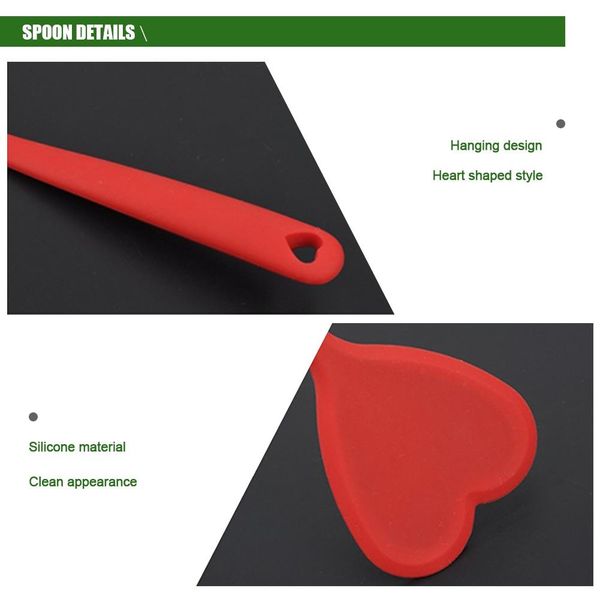 kitchen silicone spoon heart shaped kitchen wood utensil soup spoon kitchenware silicone kitchen bakeware for cooking
kitchen silicone spoon heart shaped kitchen wood utensil soup spoon kitchenware silicone kitchen bakeware for cooking