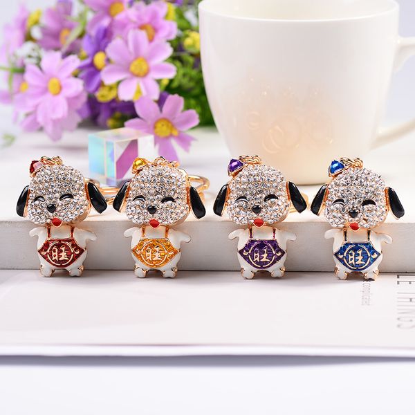 gold color metal crsytal enamel animal pendant jewelry lovely dog puppy baby charm keychains luck "wang" key ring chain holder, Silver
gold color metal crsytal enamel animal pendant jewelry lovely dog puppy baby charm keychains luck "wang" key ring chain holder, Silver