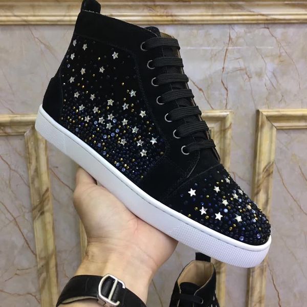 junior spikes flat red bottoms rubber soles men women casual shoes 19 louboutin, Black
junior spikes flat red bottoms rubber soles men women casual shoes 19 louboutin, Black