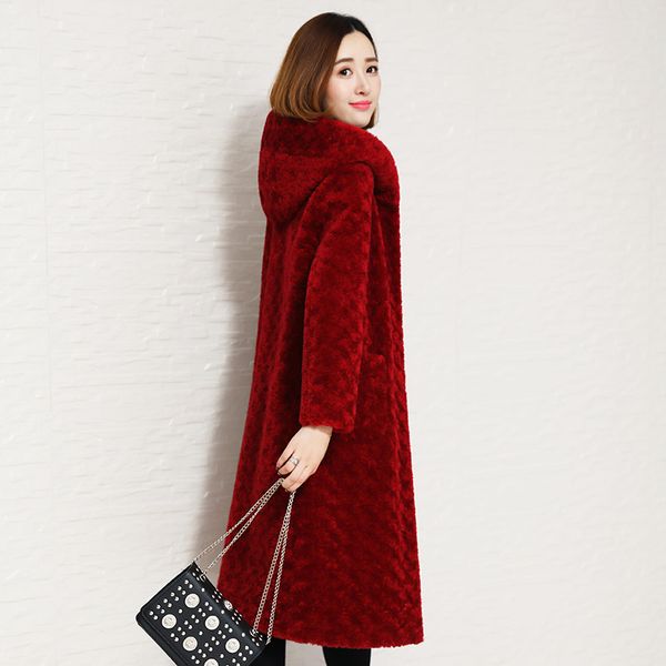 2020 women's real fur coat autumn winter sheep shearing wool jacket hooded long fur coats jackets two side wear 88015-1, Black
2020 women's real fur coat autumn winter sheep shearing wool jacket hooded long fur coats jackets two side wear 88015-1, Black