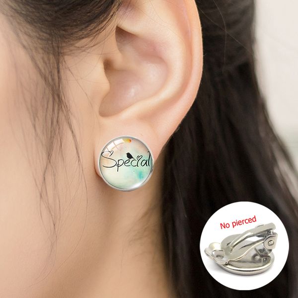 new fashion inspiration words vintage letter quote glass dome clip earrings for women girls birthday gifts no pierced earrings, Silver
new fashion inspiration words vintage letter quote glass dome clip earrings for women girls birthday gifts no pierced earrings, Silver