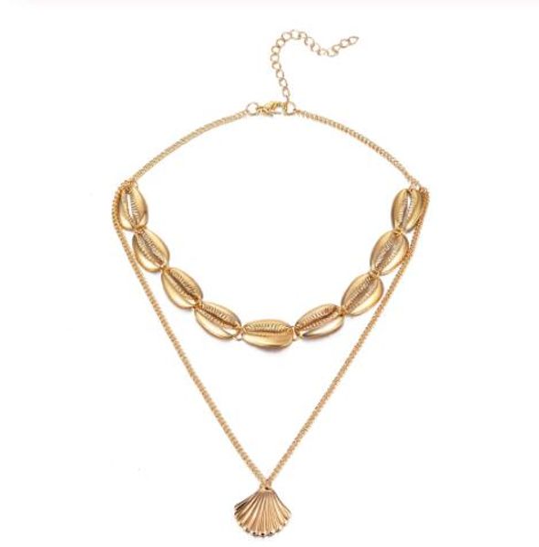 bohemian multilayer ocean seashell beach pendants necklace women fashion gold color beach shell chain necklace jewelry gb1094, Silver
bohemian multilayer ocean seashell beach pendants necklace women fashion gold color beach shell chain necklace jewelry gb1094, Silver