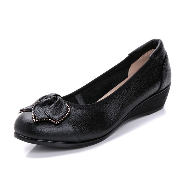 women mother old shoes flats loafers cow genuine leather pigskin rubber suede slip on bowknot casual 34-43 hc-1107 summer low, Black
women mother old shoes flats loafers cow genuine leather pigskin rubber suede slip on bowknot casual 34-43 hc-1107 summer low, Black
