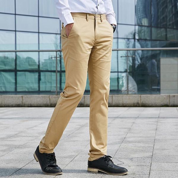 men straight elegant business dress pants autumn new solid color leisure trousers hign quality sweatpants men clothes 2019, Black
men straight elegant business dress pants autumn new solid color leisure trousers hign quality sweatpants men clothes 2019, Black