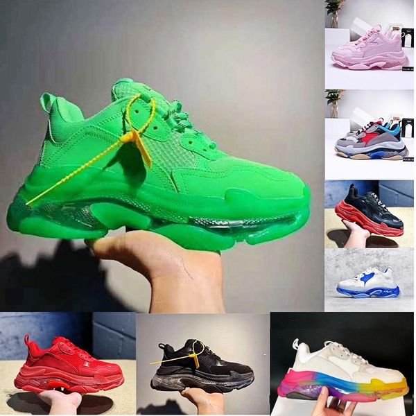 women men luxury dad casual shoes crystal bottom triple-s leisure shoes sneakers for men vintage old grandpa trainer sports shoes size 36-45, Black
women men luxury dad casual shoes crystal bottom triple-s leisure shoes sneakers for men vintage old grandpa trainer sports shoes size 36-45, Black
