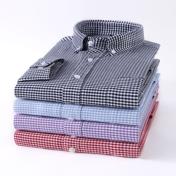 2020 mens wear oxford plaid shirt casual long sleeve 100% cotton work shirt spring male checkered formal business dress shirts, White;black
2020 mens wear oxford plaid shirt casual long sleeve 100% cotton work shirt spring male checkered formal business dress shirts, White;black