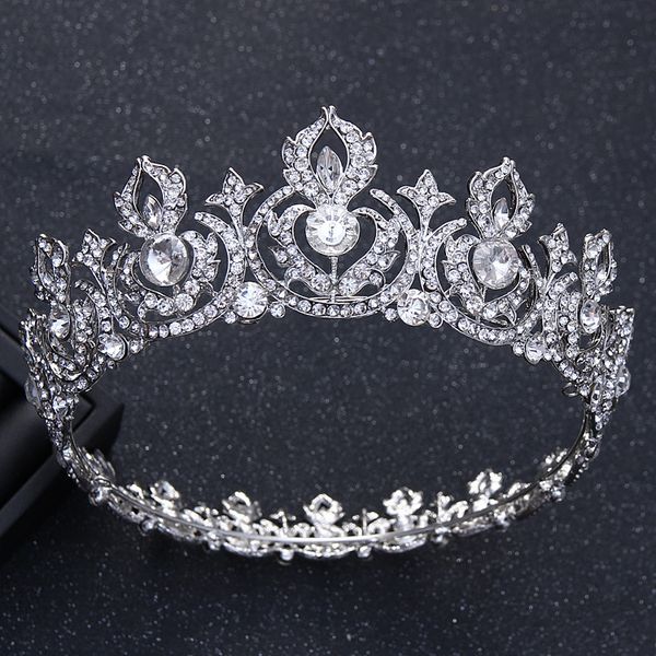gorgeous luxury crystal leaf big round crown wedding hair accessories baroque rhinestone pageant tiaras crown brides headdress, Golden;white
gorgeous luxury crystal leaf big round crown wedding hair accessories baroque rhinestone pageant tiaras crown brides headdress, Golden;white