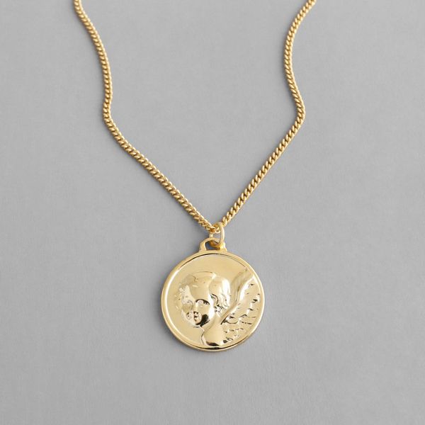 s925 pure silver xa180 contracted personality cupid angel round card tags brief paragraph clavicle necklace chain
s925 pure silver xa180 contracted personality cupid angel round card tags brief paragraph clavicle necklace chain