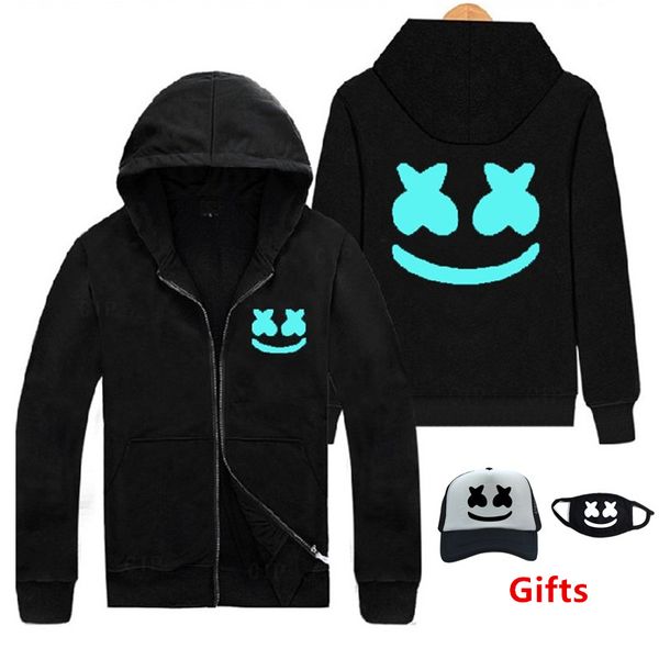 Cap&Mask as Gifts Marshmello hoodies sweatshirts Luminous glow in dark hip hop Rapper Bboy DJ dancer tracksuits hooded jacket
Cap&Mask as Gifts Marshmello hoodies sweatshirts Luminous glow in dark hip hop Rapper Bboy DJ dancer tracksuits hooded jacket