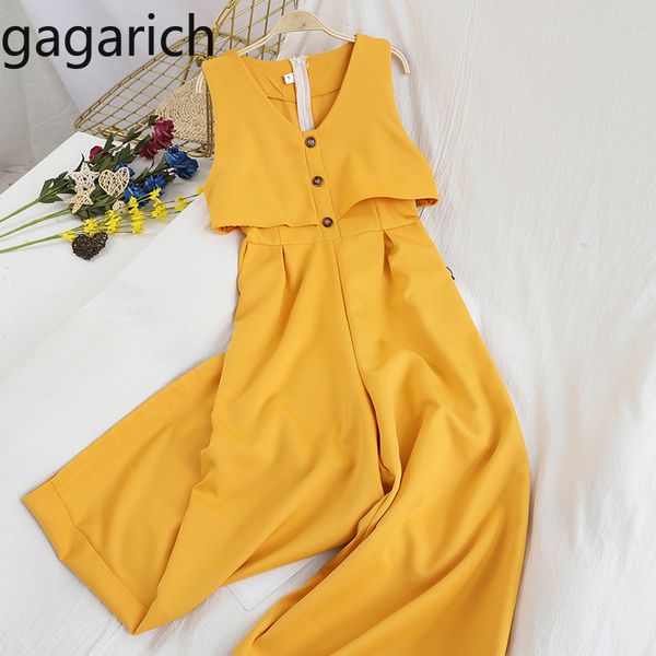 gagarich women fashion jumpsuit summer sleeveless v neck button loose high waist wide leg pants rompers ladies solid bodysuit, Black;white
gagarich women fashion jumpsuit summer sleeveless v neck button loose high waist wide leg pants rompers ladies solid bodysuit, Black;white