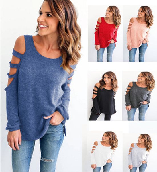 new eu & american style women's cotton long sleeve hollow out wear jumper new casual for autumn winter, White;black
new eu & american style women's cotton long sleeve hollow out wear jumper new casual for autumn winter, White;black