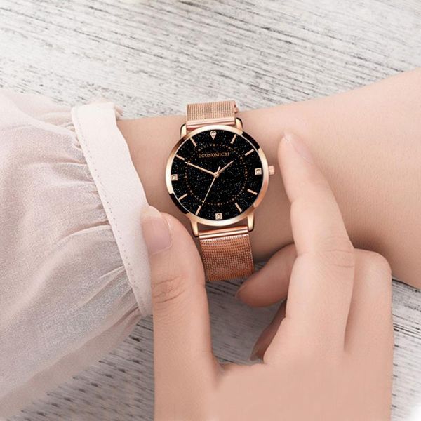 rose gold starry sky watch women rhinestone casual the stainless steel band luxury fashion 2019 wristwatch montre femme q4, Slivery;brown
rose gold starry sky watch women rhinestone casual the stainless steel band luxury fashion 2019 wristwatch montre femme q4, Slivery;brown