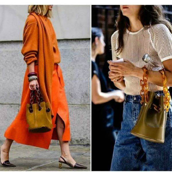 2020 new single shoulder diagonal leather women's bag bucket bag resin chain handbags women bags
2020 new single shoulder diagonal leather women's bag bucket bag resin chain handbags women bags
