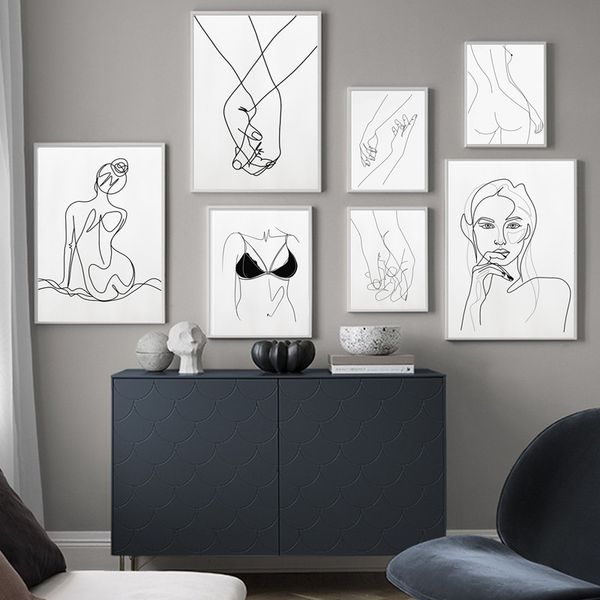 poster wall art canvas painting hand girl line drawing painting nordic posters and prints wall pictures for living room decor
poster wall art canvas painting hand girl line drawing painting nordic posters and prints wall pictures for living room decor