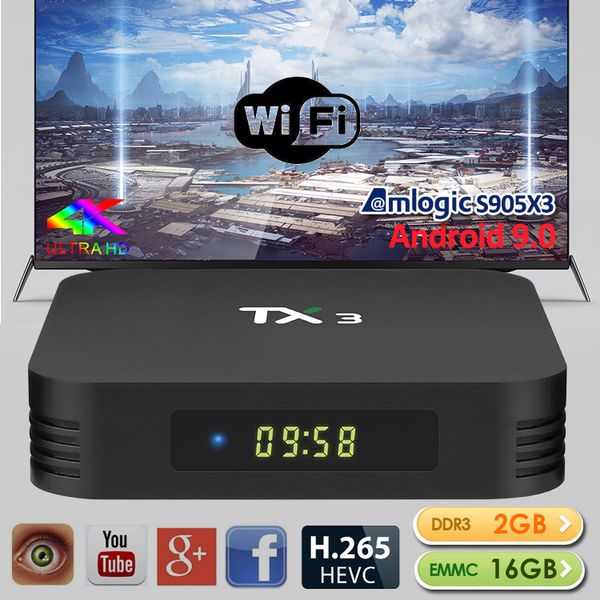 4 ГБ 64 ГБ TX3 Андроид 9.0 коробка TV встроенный S905X3 32 ГБ четырехъядерных процессоров 2.4 Г/5 ГГц беспроводной БТ H. 265 в 8К медиа-плеер
4 ГБ 64 ГБ TX3 Андроид 9.0 коробка TV встроенный S905X3 32 ГБ четырехъядерных процессоров 2.4 Г/5 ГГц беспроводной БТ H. 265 в 8К медиа-плеер