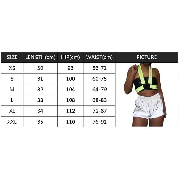 hip hop women reflective shorts shiny in the night bottoms festivals clubwear costumes silver evening party clubwear, White;black
hip hop women reflective shorts shiny in the night bottoms festivals clubwear costumes silver evening party clubwear, White;black