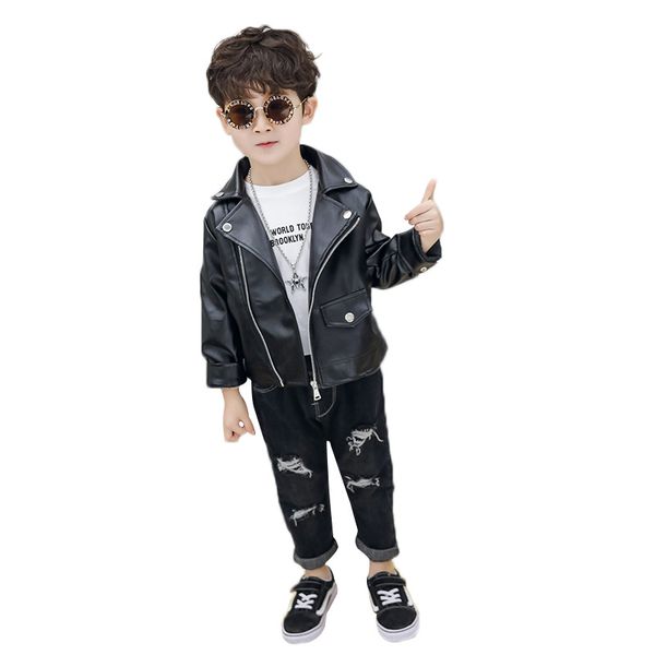 jackets 2021 boys leather korean children's fashion zipper coats baby kids black pu coat outwear clothes, Blue;gray
jackets 2021 boys leather korean children's fashion zipper coats baby kids black pu coat outwear clothes, Blue;gray