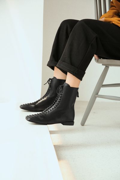 martin boots women's 2020 autumn and winter first layer cowhide square head lace-up short boots rear zipper comfortable soft wear-resis, Black
martin boots women's 2020 autumn and winter first layer cowhide square head lace-up short boots rear zipper comfortable soft wear-resis, Black