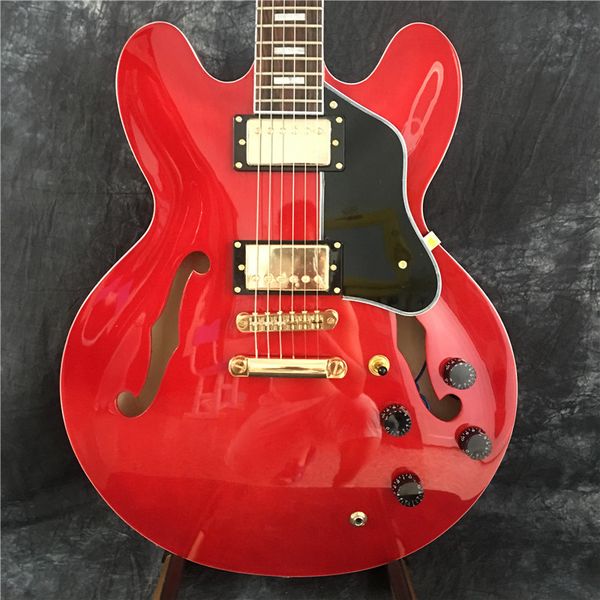 оптовая гитара нового прибытия джаз электрогитара semi hollow body золото hardware es в wine red top качество
оптовая гитара нового прибытия джаз электрогитара semi hollow body золото hardware es в wine red top качество