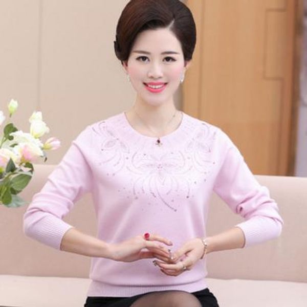 fall 2020 autumn spring ladies blusa tricot middle-aged women knitting sweater female long sleeve plus szie pullover s265, White;black
fall 2020 autumn spring ladies blusa tricot middle-aged women knitting sweater female long sleeve plus szie pullover s265, White;black