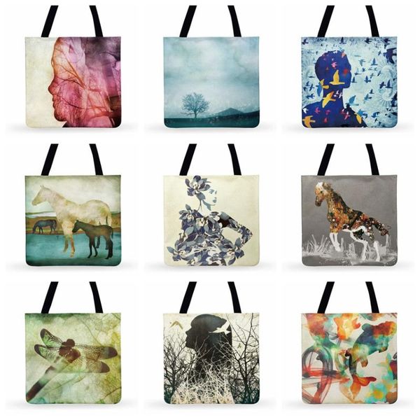 human and nature art painting print tote bag for women casual tote ladies shoulder bag foldable shopping outdoor beach
human and nature art painting print tote bag for women casual tote ladies shoulder bag foldable shopping outdoor beach