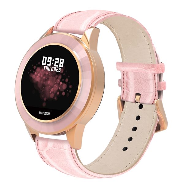 mate6 women smart watch dynamic heart rate remote control fitness tracker sleep monitor leather lady message reminder smartwatch, Slivery;brown
mate6 women smart watch dynamic heart rate remote control fitness tracker sleep monitor leather lady message reminder smartwatch, Slivery;brown