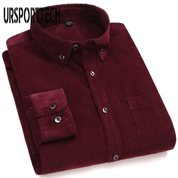 cotton corduroy shirt men solid color long sleeve button collar quality warm regular fit simple business dress men casual shirts, White;black
cotton corduroy shirt men solid color long sleeve button collar quality warm regular fit simple business dress men casual shirts, White;black