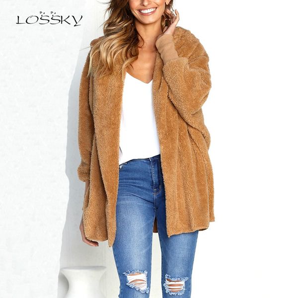lossky autumn witner women faux lambswool jacket coat black warm female loose open stitch overcoat long sleeve new fuzzy outwear, Black;brown
lossky autumn witner women faux lambswool jacket coat black warm female loose open stitch overcoat long sleeve new fuzzy outwear, Black;brown
