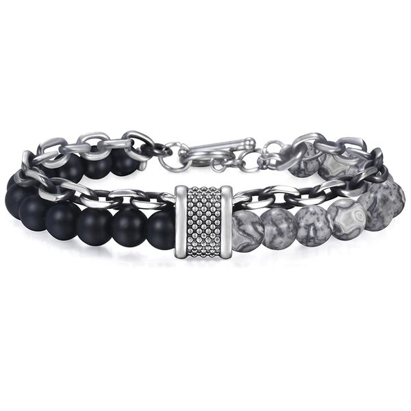 natural map stone men's jewelry bracelet stainless steel bracelet men's jewelry, Golden;silver
natural map stone men's jewelry bracelet stainless steel bracelet men's jewelry, Golden;silver
