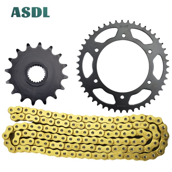 520 16t 47t 1045 steel motorcycle transmission chain and front rear sprocket set for bwm g650 gs sertao g 650 2011 - 2015
520 16t 47t 1045 steel motorcycle transmission chain and front rear sprocket set for bwm g650 gs sertao g 650 2011 - 2015
