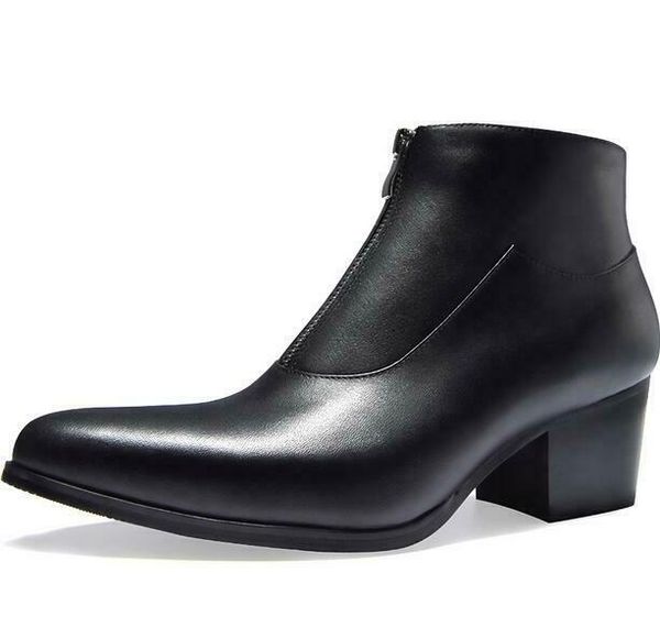 mens leather high cuban heel pointy toe zip ankle boots shoes zip black white shoes n092
mens leather high cuban heel pointy toe zip ankle boots shoes zip black white shoes n092