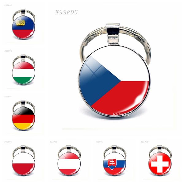 central europe countries flag key chain glass cabochon jewelry chain germany poland hungary switzerland austria flag pendant, Silver
central europe countries flag key chain glass cabochon jewelry chain germany poland hungary switzerland austria flag pendant, Silver