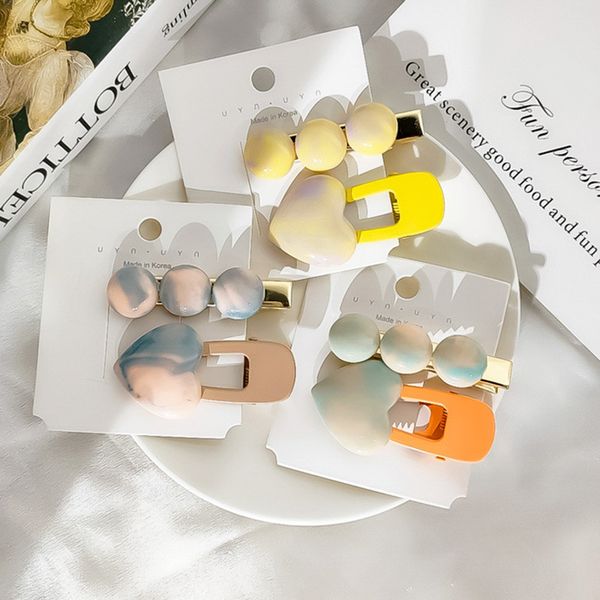 new 2pcs cute rainbow candy color hair clips elegant sweet pearl rhinestones vintage geometric hair accessories luxury jewelry, Golden;white
new 2pcs cute rainbow candy color hair clips elegant sweet pearl rhinestones vintage geometric hair accessories luxury jewelry, Golden;white
