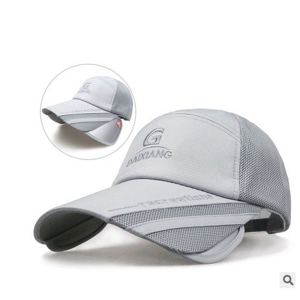hat male summer brim retractable sun hat female sunscreen fishing korean version outdoor baseball cap, Blue;gray
hat male summer brim retractable sun hat female sunscreen fishing korean version outdoor baseball cap, Blue;gray