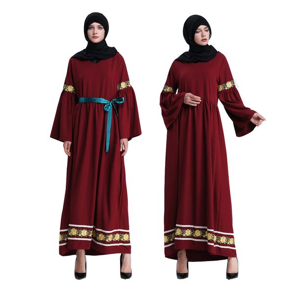 factory direct new muslim dress stitching lace bell sleeve dress middle east robe 1239, White;black
factory direct new muslim dress stitching lace bell sleeve dress middle east robe 1239, White;black