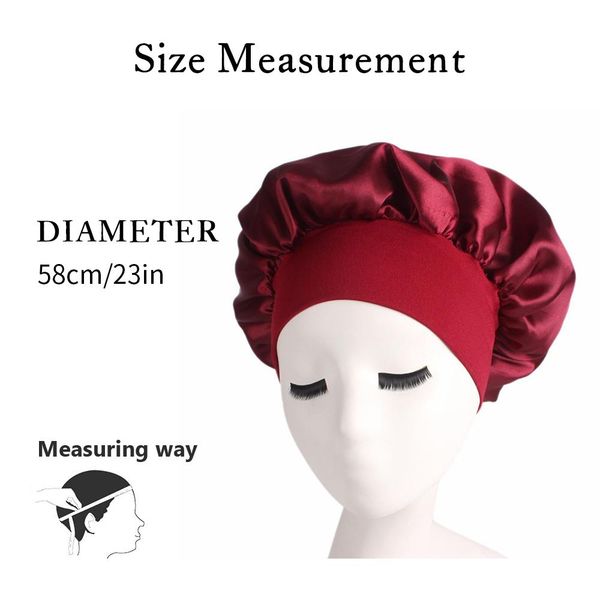 2020 new fashion hat elastic satin night sleep hat lace wide-brimmed solid color hat chemotherapy hair care cap bonnet nightcap for women
2020 new fashion hat elastic satin night sleep hat lace wide-brimmed solid color hat chemotherapy hair care cap bonnet nightcap for women
