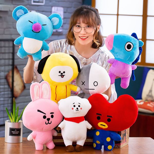 7 Стили Детские куклы игрушки Смазливая мультфильм БПС BT21 Плюшевые игрушки куклы