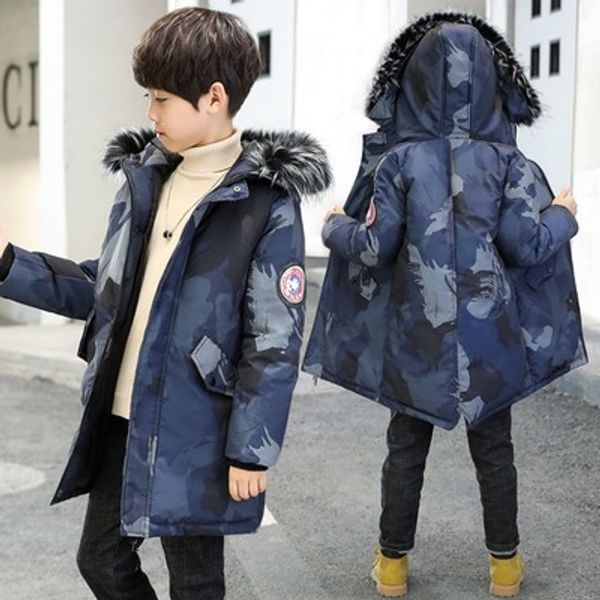 new thickened 6-11 year old boy baby cotton winter coat in the long section of the casual children's clothing down jacket, Blue;gray
new thickened 6-11 year old boy baby cotton winter coat in the long section of the casual children's clothing down jacket, Blue;gray