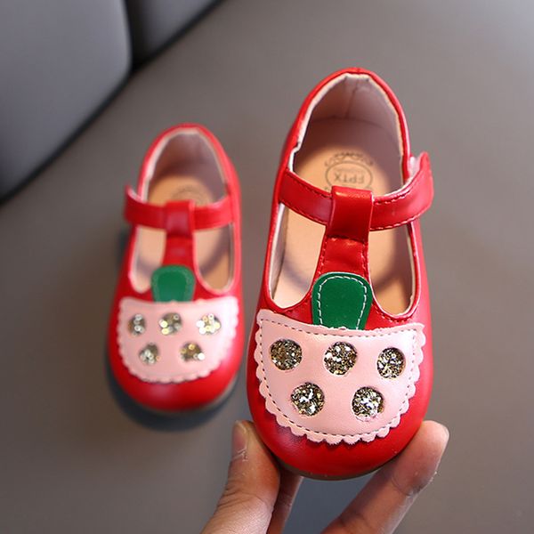 girl leather sandals new baby toddler girls summer shoes rhinestone children sandals soft strawberry cute girls shoes size 21-30, Black;red
girl leather sandals new baby toddler girls summer shoes rhinestone children sandals soft strawberry cute girls shoes size 21-30, Black;red