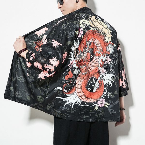 summer men's clothing cotton shirt jackets men chinese streetwear kimono shirt coat men chinese style printed cardigan 2019 sa-8, White;black
summer men's clothing cotton shirt jackets men chinese streetwear kimono shirt coat men chinese style printed cardigan 2019 sa-8, White;black