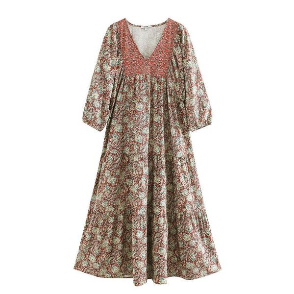 fashion brand casual summer dress 2020 z new v-neck natural floral loose polyester regular three quarter beach girl women dress, Black;gray
fashion brand casual summer dress 2020 z new v-neck natural floral loose polyester regular three quarter beach girl women dress, Black;gray