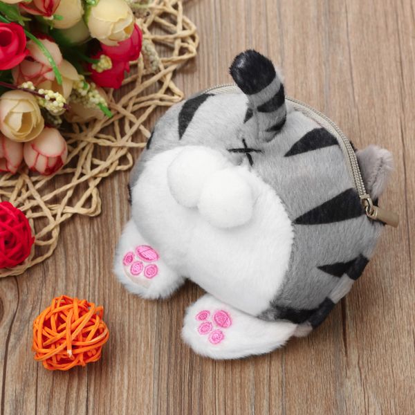 2019 kawaii money storage gift wallets women mini cute cat butt tail plush coin purse change purse bag #yy, White
2019 kawaii money storage gift wallets women mini cute cat butt tail plush coin purse change purse bag #yy, White